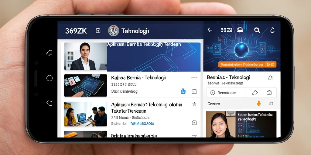 Tampilan antarmuka aplikasi 369ZK yang informatif dan modern.