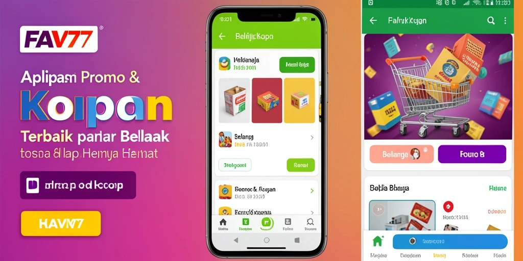 Tampilan antarmuka aplikasi FAV77 yang intuitif untuk promo dan kupon.