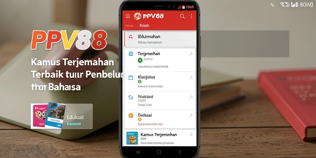 Antarmuka PPV88 yang sederhana dan fungsional untuk Kamus Terjemahan.