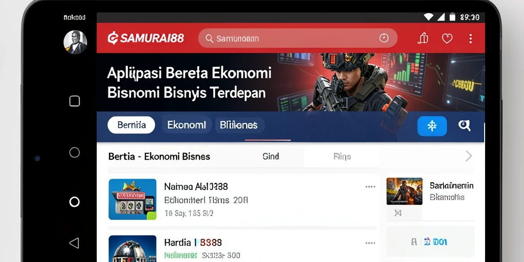 Antarmuka aplikasi SAMURAI88 yang informatif dan cepat.