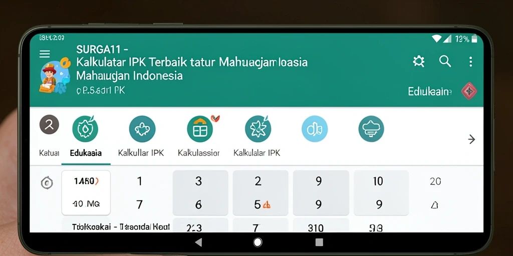 Antarmuka SURGA11 yang sederhana dan fungsional untuk menghitung IPK.