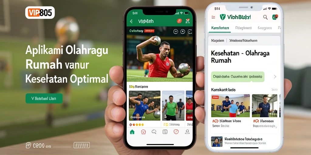 Tampilan antarmuka VIP805 yang ramah pengguna untuk olahraga rumah.