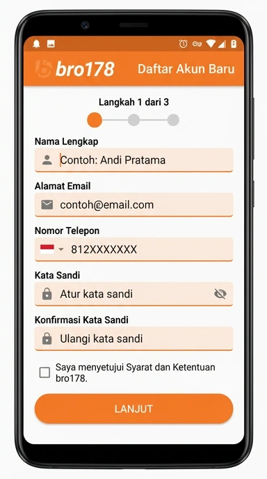 Panduan Registrasi Akun Baru bro178 dengan Mudah