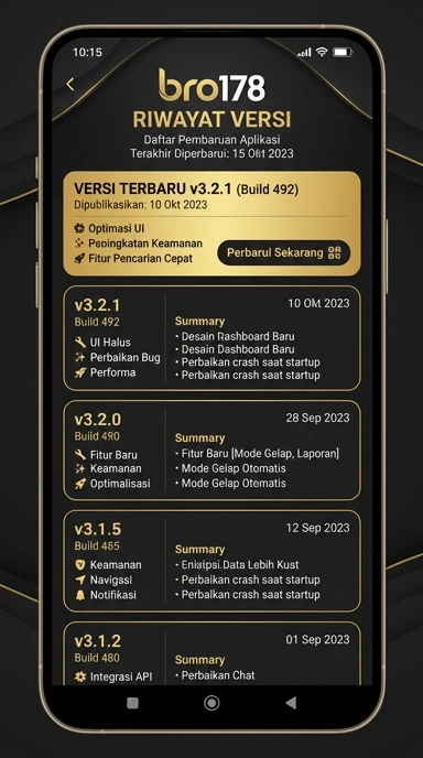 Riwayat Versi bro178 untuk Pengguna Android